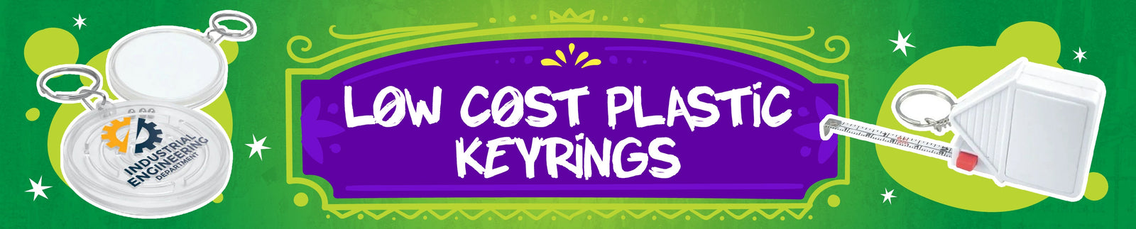 Low Cost Plastic Keyrings