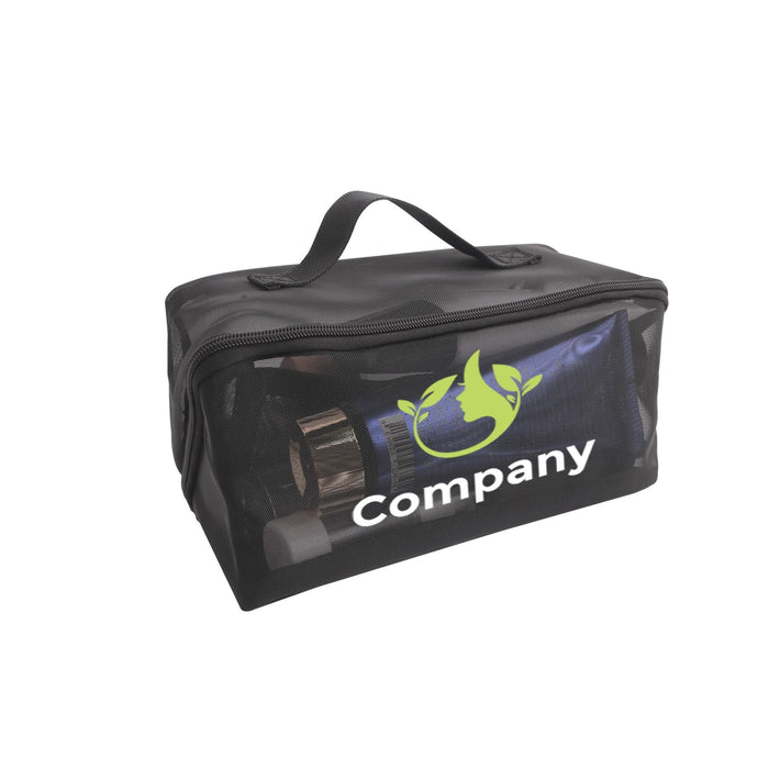 Large Capacity Nylon Mesh Cosmetic Bag - Custom Promotional Product