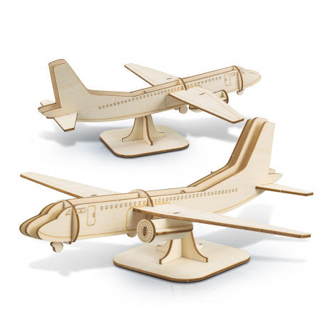 Jet Plane 3D Wooden Model Puzzle - Custom Promotional Product