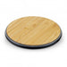 Bamboo 15W Wireless Fast Charger - Custom Promotional Product