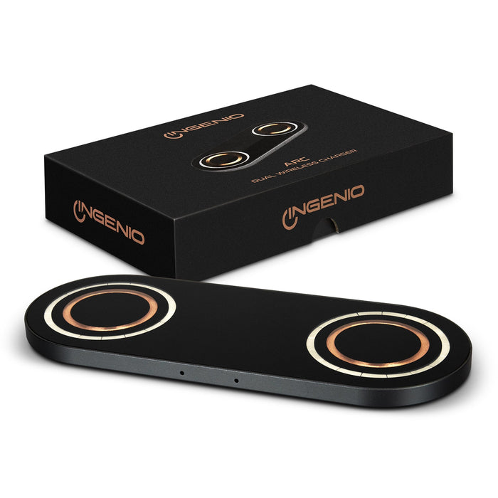 INGENIO Arc Dual Wireless Charger - Custom Promotional Product