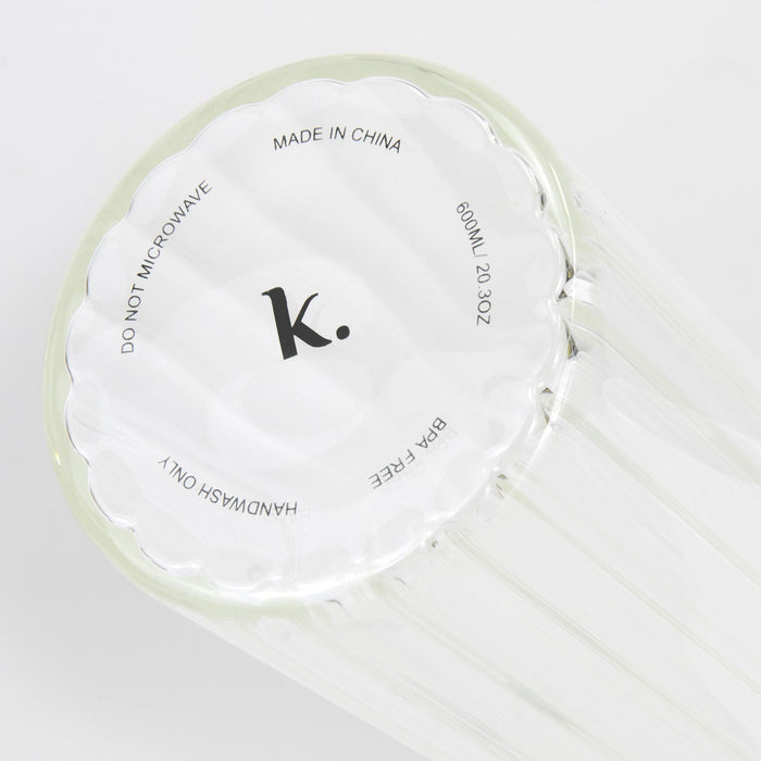 Keepsake Linear Glass Drink Bottle - Custom Promotional Product