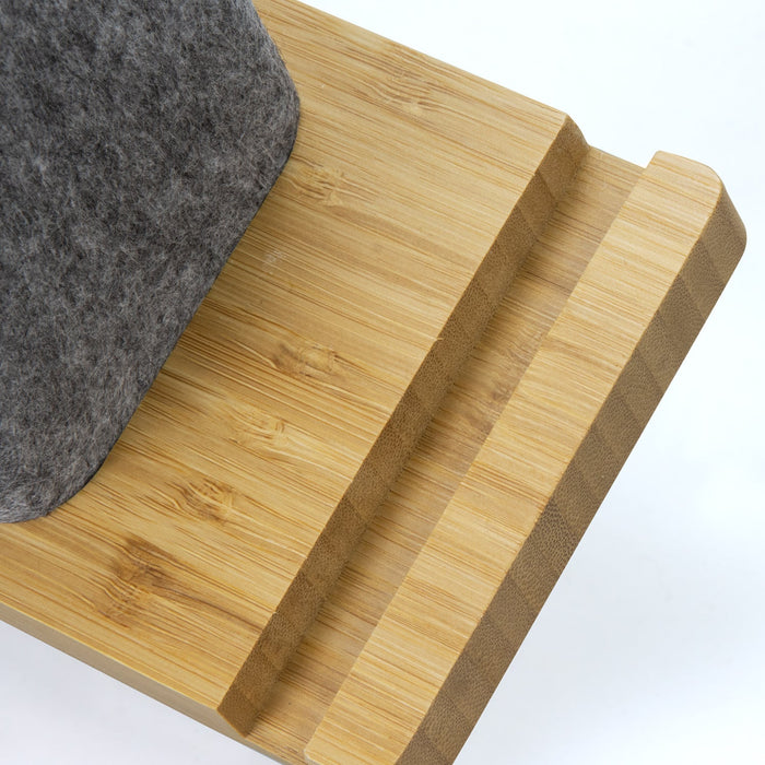 Bamboo Phone Stand Desk Caddy - Custom Promotional Product