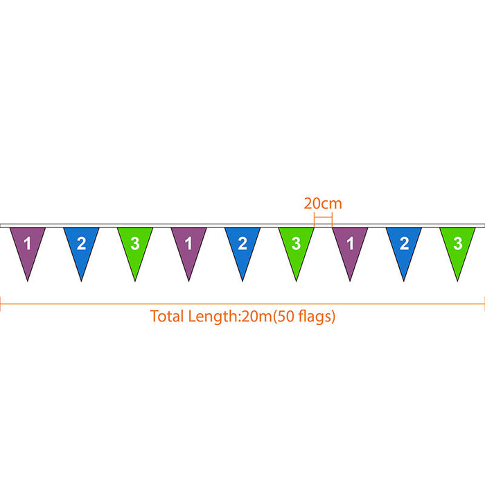 Custom Paper Pennant String Flags - Custom Promotional Product