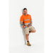 Trademutt Men's Fractal Orange Day/Night Hi Vis Workshirt - Custom Promotional Product