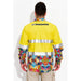 Trademutt Men's Fractal Yellow Day/Night Hi Vis Workshirt - Custom Promotional Product