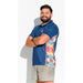 Trademutt Navy Fractal Short Sleeve Polo - Custom Promotional Product