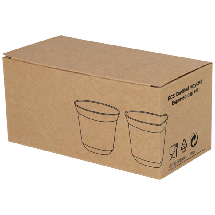 Duo Recycled Espresso Cup Set - Custom Promotional Product