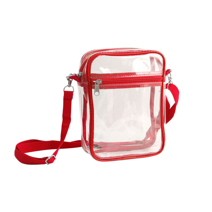 Clear Tote Bag with Zipper Closure Crossbody - Custom Promotional Product