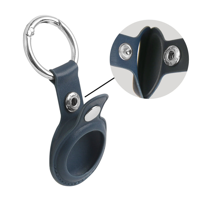 PU Leather AirTag Holder with Keyring - Custom Promotional Product