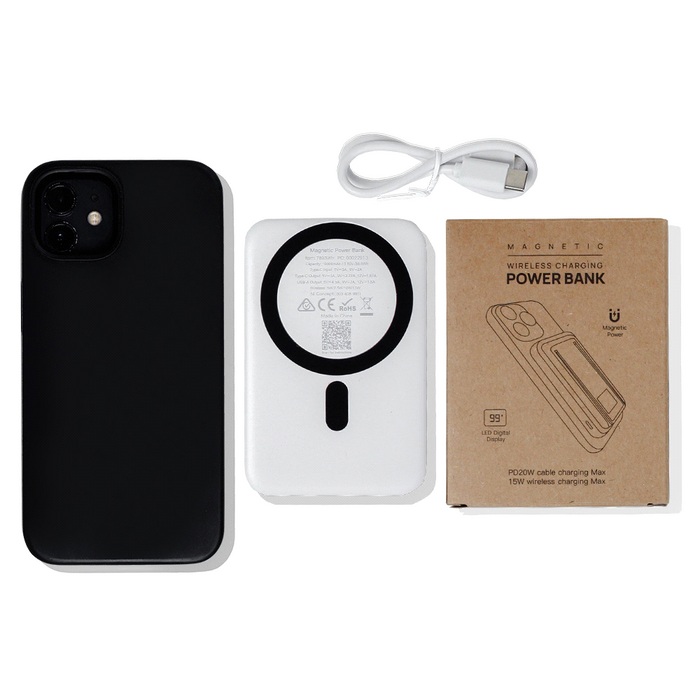 Magnetic Power Bank w/ Phone Stand 10000 mAh - Custom Promotional Product