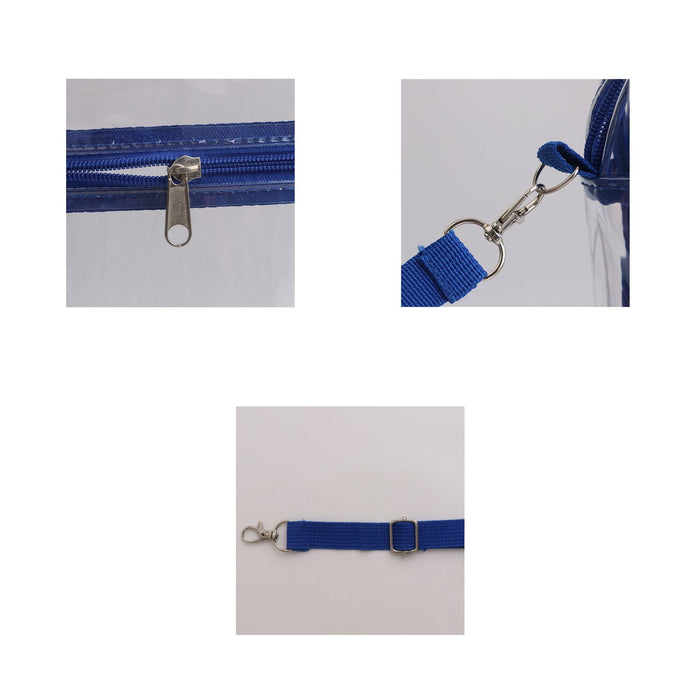 Clear Tote Bag with Zipper Closure Crossbody - Custom Promotional Product