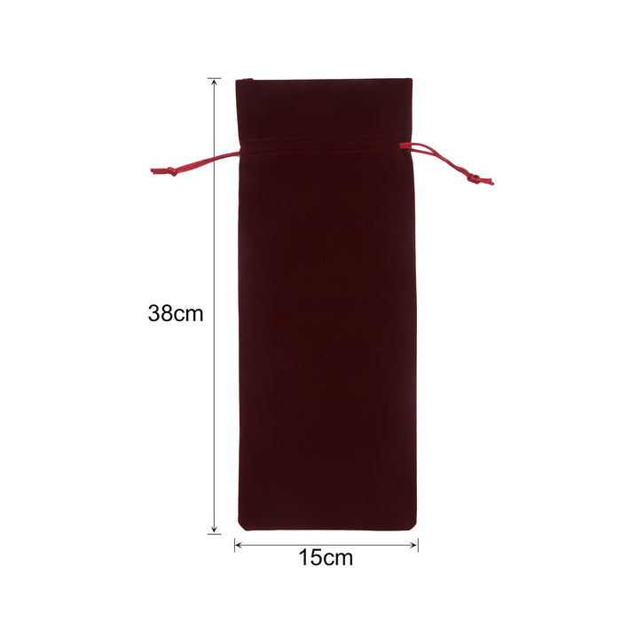 Drawstring Velvet Wine Bottle Bag - Custom Promotional Product