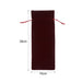 Drawstring Velvet Wine Bottle Bag - Custom Promotional Product