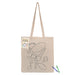 COLOURING LONG HANDLE CALICO SHOPPER