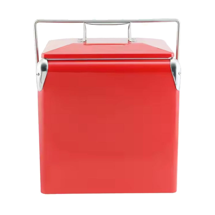 Retro Metal Ice Cooler Box 13L - Custom Promotional Product