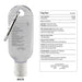 30ML GEL HAND SANITIZER WITH CARABINER