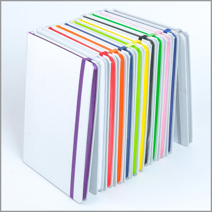 White Hard Cover Notebooks - Custom Promotional Product