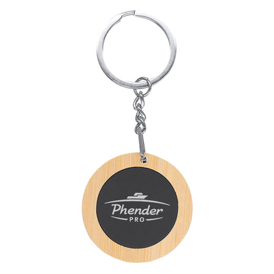 Mirage Round Bamboo Keyring