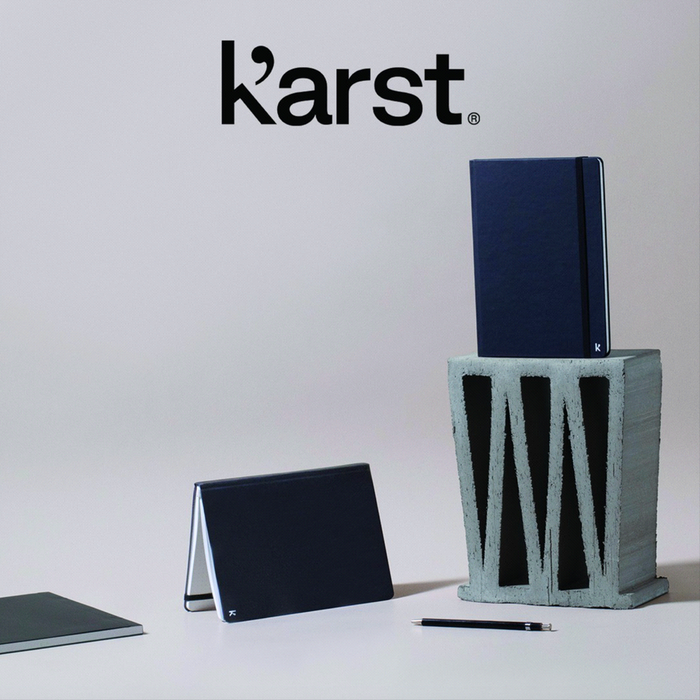Karst A5 Stone Paper Hardcover Notebook - Custom Promotional Product