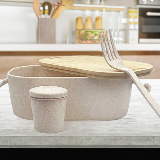 Handy Man Bamboo Lunch Box - Custom Promotional Product