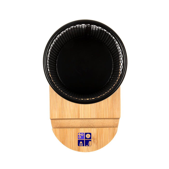 Bamboo Pen Tidy Phone Stand - Custom Promotional Product