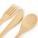 Miso Bamboo Cutlery Set & Straws in Calico Pouch
