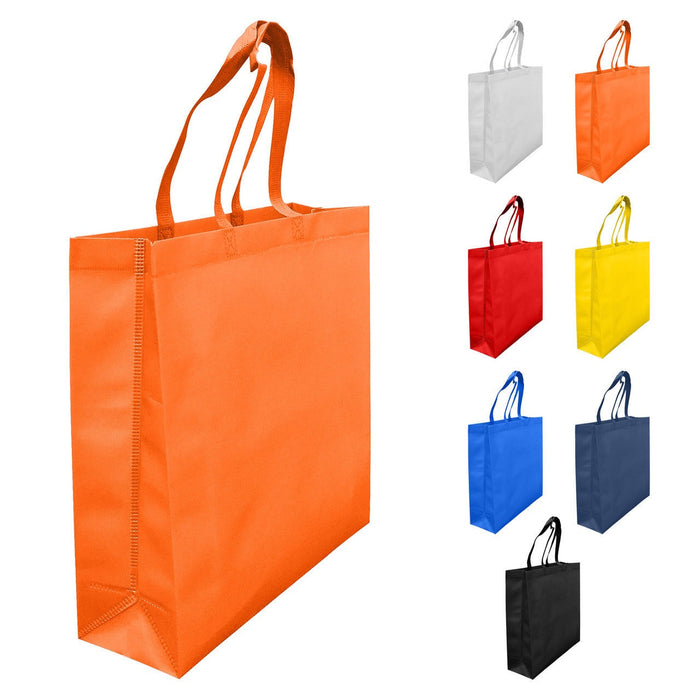 LAMINATED NON WOVEN BAG WITH LARGE GUSSET
