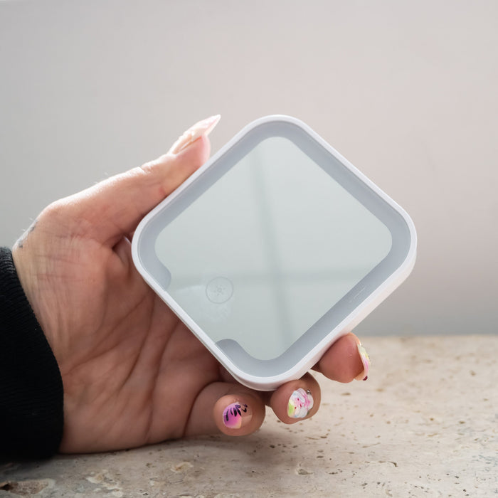 Glow Compact Mirror with LED - Custom Promotional Product