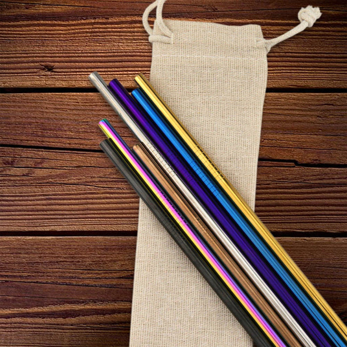 STAINLESS STEEL STRAW 6MM X 215MM