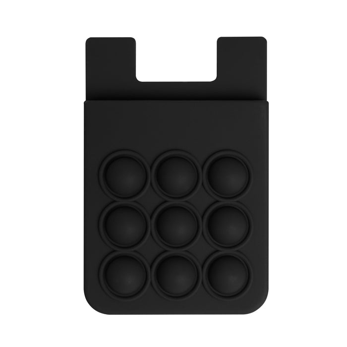 Popper Stress Reliever Silicone Phone Wallet - Custom Promotional Product