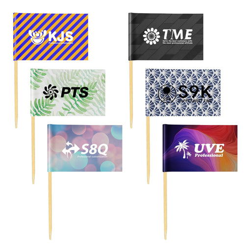 Branded Tooth Pick Flags - Custom Promotional Product