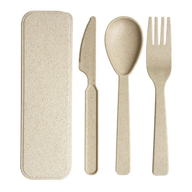 WHEAT STRAW UTENSILS SET