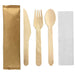 4 PCS WOODEN CUTLERY SET