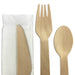 4 PCS WOODEN CUTLERY SET