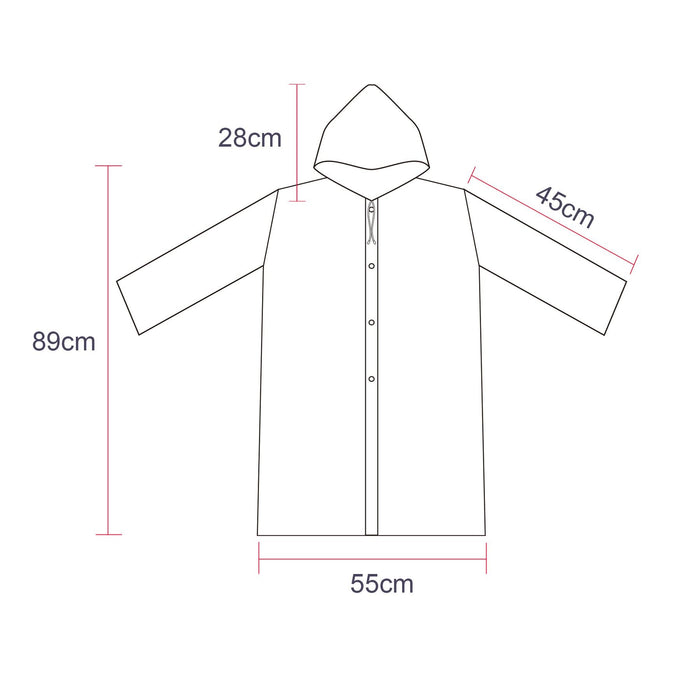 Kids EVA Reusable Raincoat - Custom Promotional Product